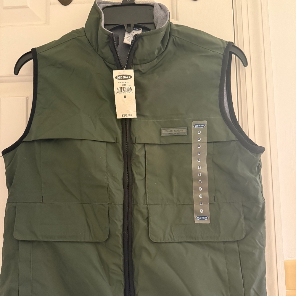 SALE!..OLD NAVY Vest -olive color size 8